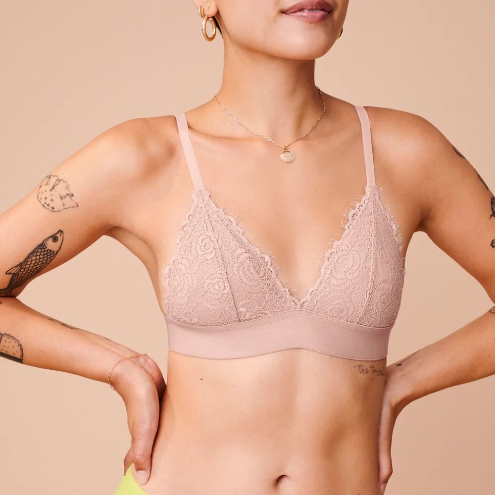 Pepper Everyday Lace Bralette in Sienna Rose